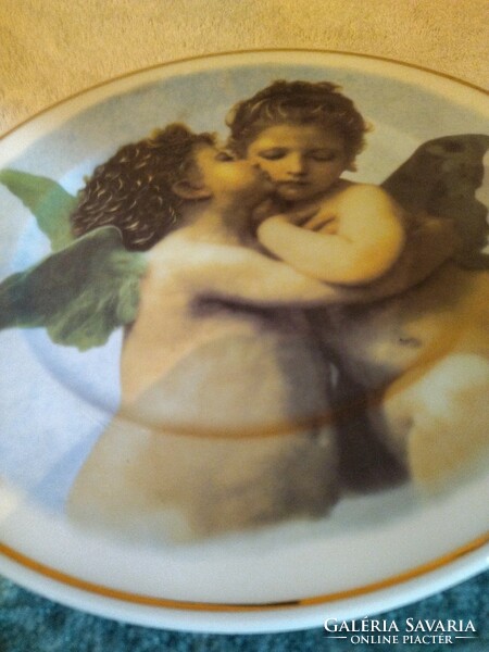 William bouguereaux at primo bacio 1880. Wall plate
