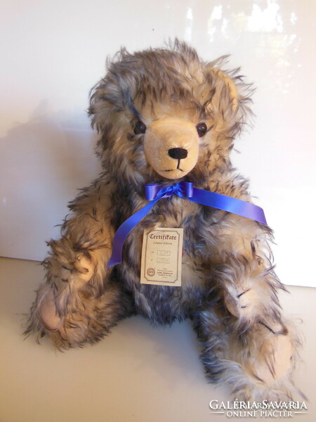 Teddy bear - new - hermann - 47 x 27 cm - plush - from collection - German - exclusive - perfect