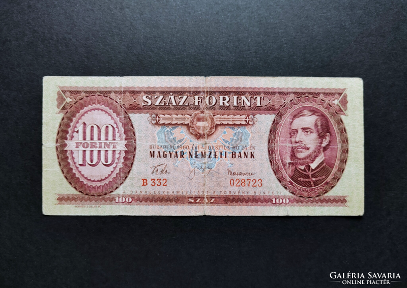 100 Forint 1960, F+