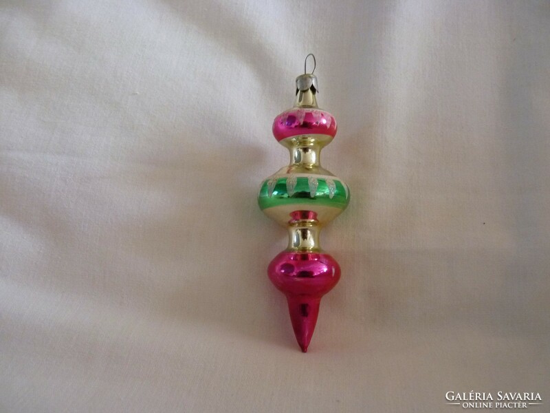 Old glass Christmas tree decoration - decorative icicle!