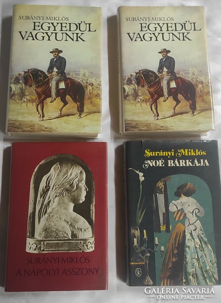 Miklós Surányi book package (we are alone i-ii, the woman from Naples, Noah's Ark)