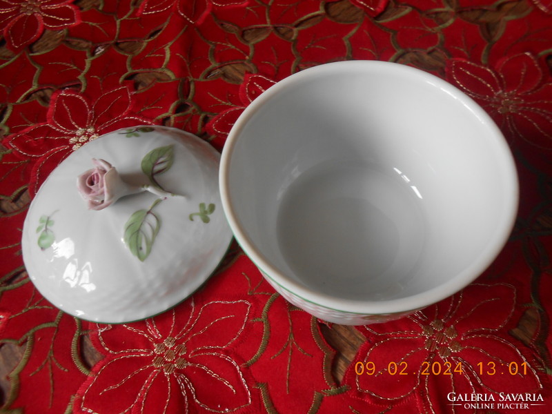 Herend tertia sugar bowl with aster pattern