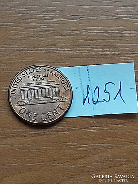 Usa 1 cent 1990 d, abraham lincoln, copper-zinc 1251