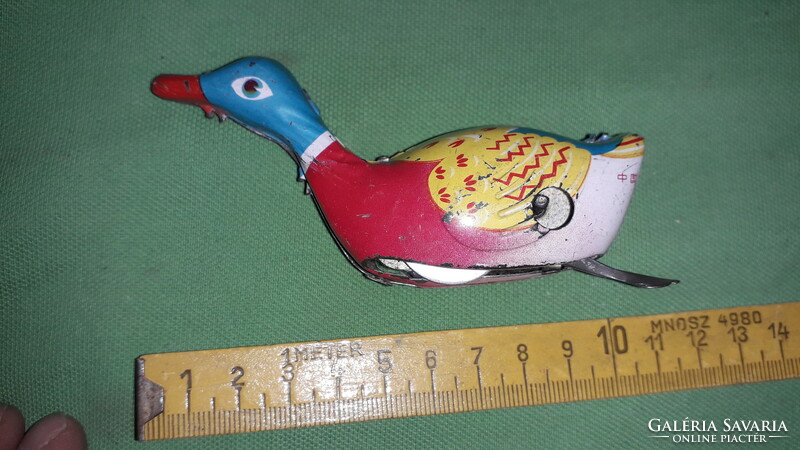 Old cccp sheet metal toy with key metal plate 