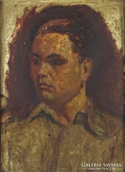 1Q270 XX. századi festő : Fiatal férfi katona portré
