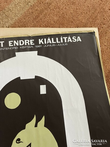 Bálint Endre kiállítási szitanyomat plakát Szentendrei képtár