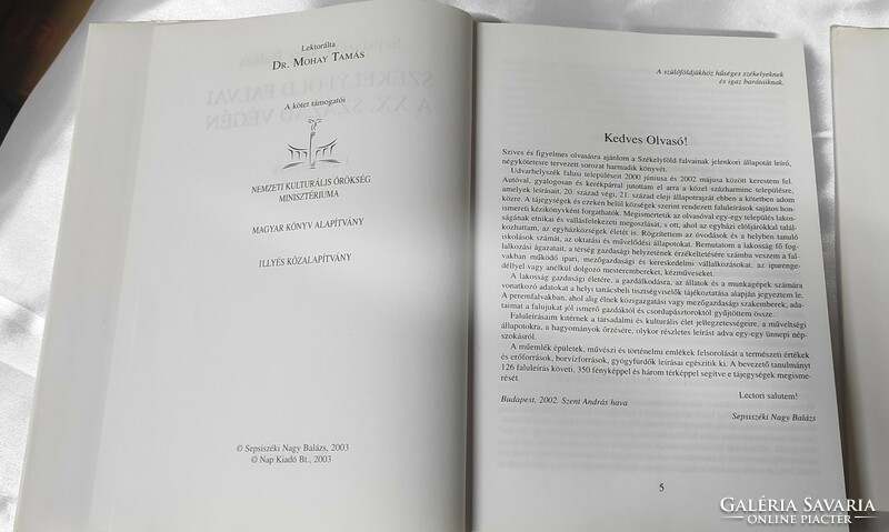 Balázs the Great of Sepsiszék: villages of Székelyland at the end of the twentieth century II.-III. In a package