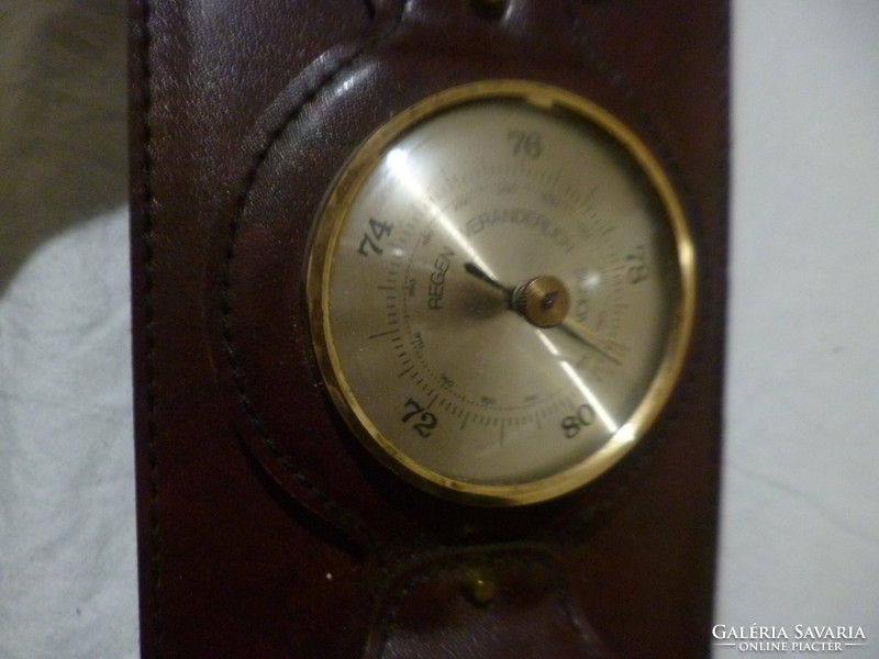 Old German wall barometer hygrometer thermometer