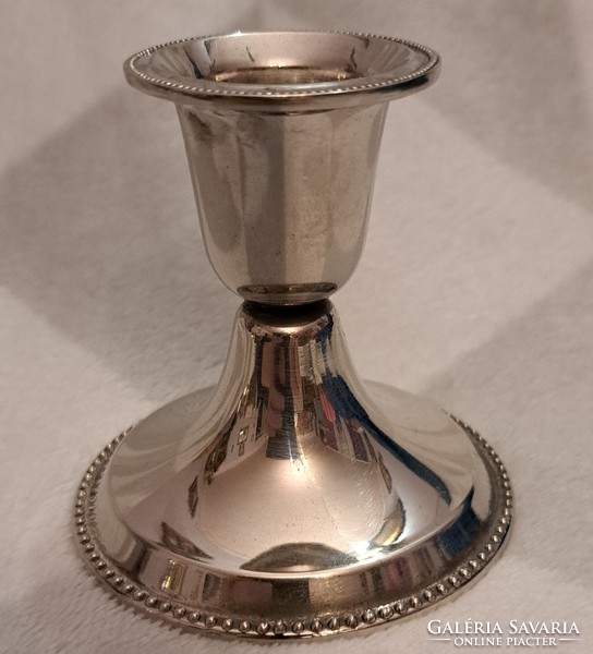 Silver-plated candle holder (m4488)