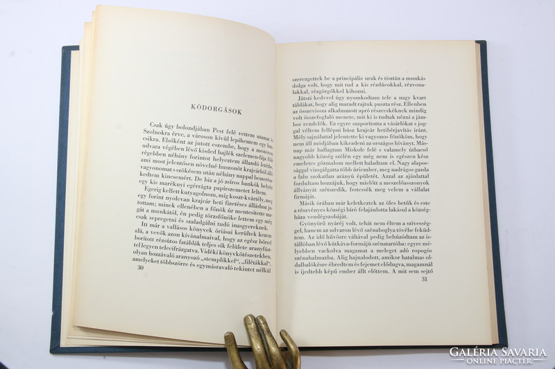 KNER Izidor Félévszázad mesgyéjén. Bibliofil félbőr kötésben. Kner szóróappal. Tiszteltpéldány.