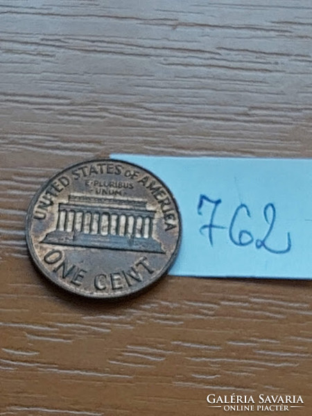 Usa 1 cent 1972 abraham lincoln, copper-zinc 762