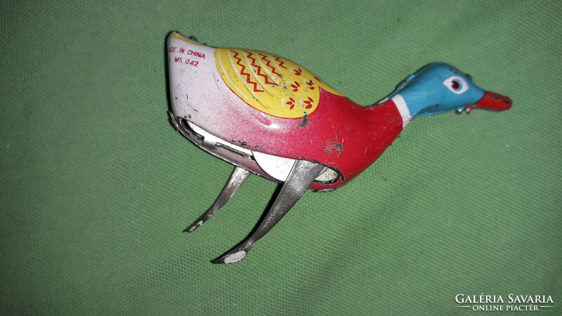 Old cccp sheet metal toy with key metal plate 