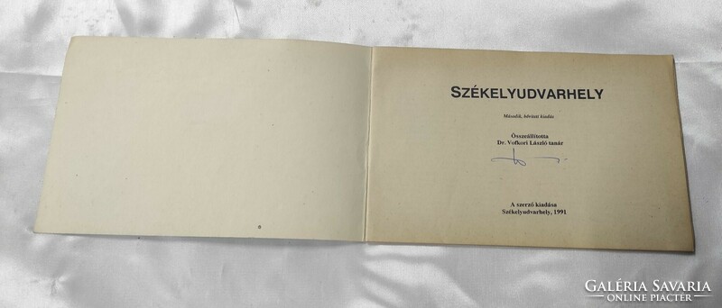 Dedicated author's edition about Dr. László Vofkori Székelyudvarhely