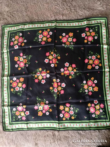 Flower print shawl, scarf