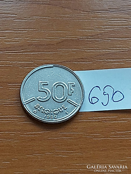 Belgium belgique 50 francs 1990 i. King Baudouin, nickel 650