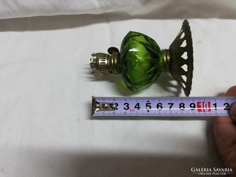 Zöld üveg mini petróleum lámpa