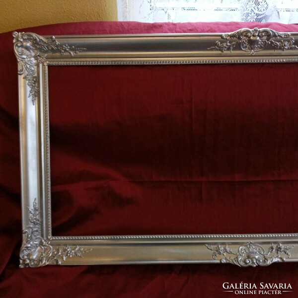 Large silver blondel frame picture frame mirror mirror frame