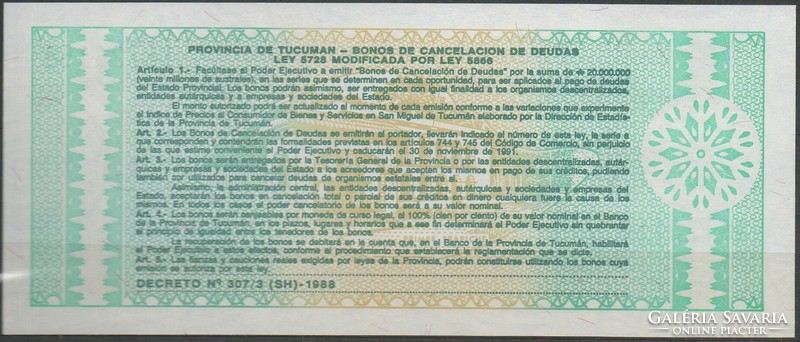 D - 047 -  Külföldi bankjegyek:  KÜLÖNLEGES! 1991 Ausztrália Adósságtörlési kötvény UNC