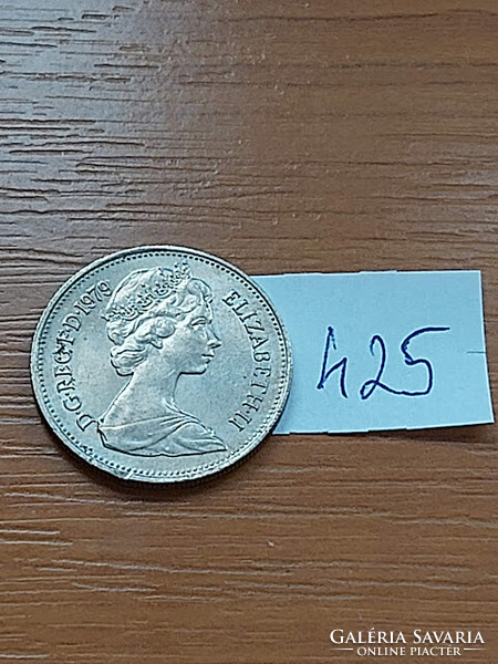 English England 5 pence 1979 ii. Elizabeth copper-nickel 425