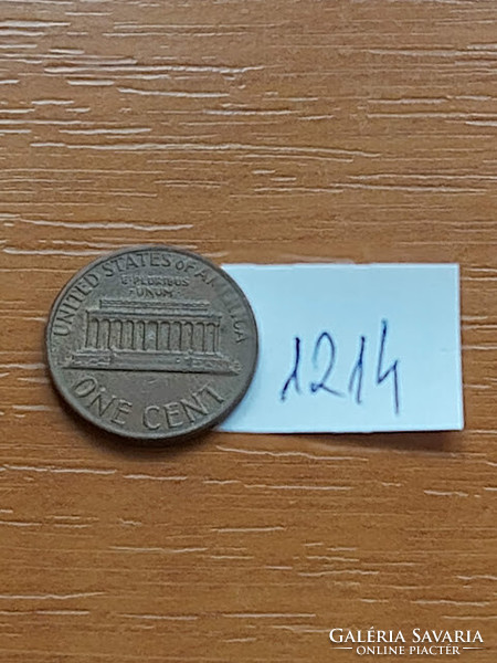 USA 1 CENT 1978  D,  Abraham Lincoln, Réz-Cink  1214