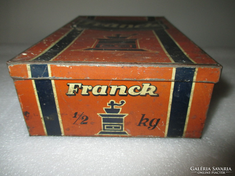 Antik Franck kávés doboz