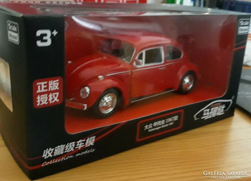 VW Beetle 1/36 méretarányú fém modell