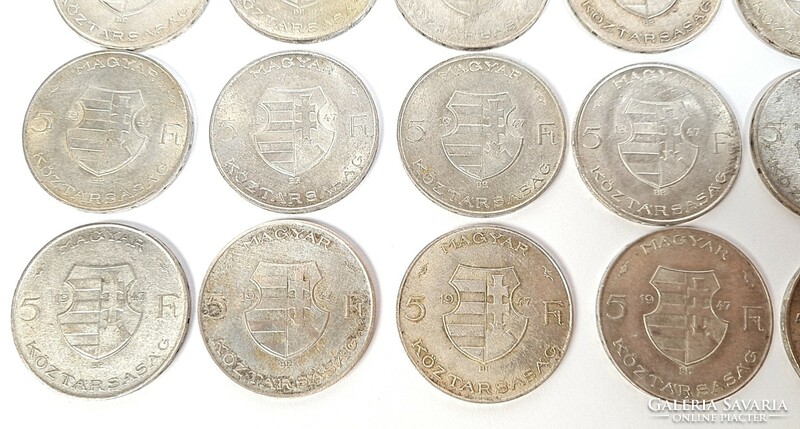 Kossuth silver 5 forints / 1947 - 15 pieces in a package