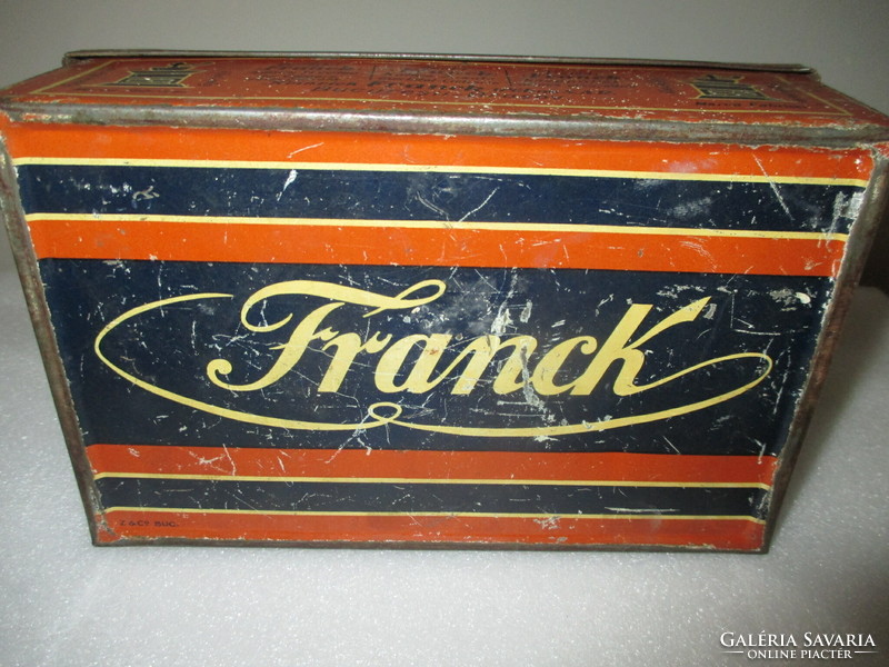 Antik Franck kávés doboz