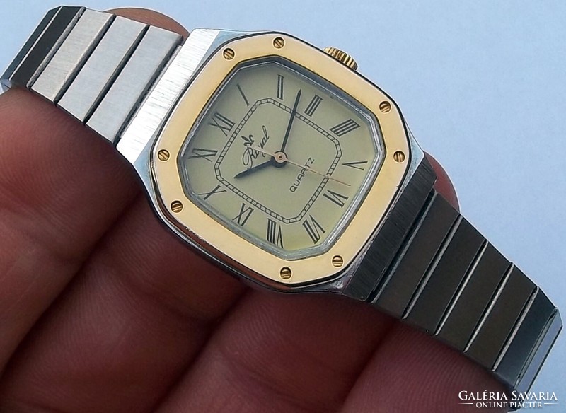 Vintage royal gold-steel women's watch
