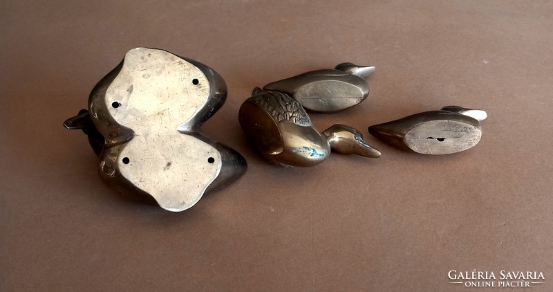 4 copper ducks negotiable art deco design