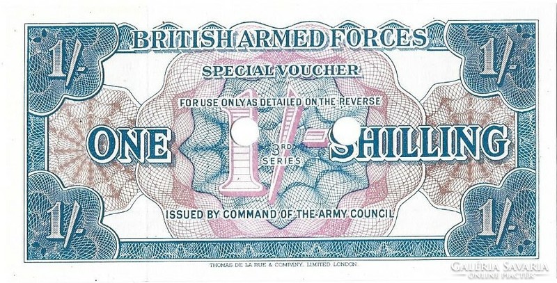 1 shilling 1944 3. széria UNC Anglia Katonai Military