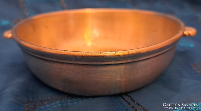 Old silver-plated soup cup, bowl (m4487)