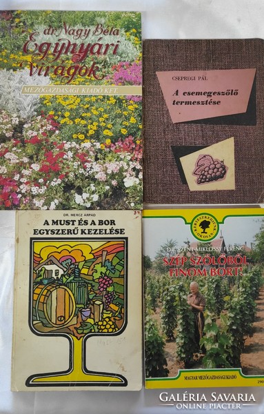 Élővilág könyvek 2. ( kertészet, növénytermesztés, gyümölcs, szőlő, bor)