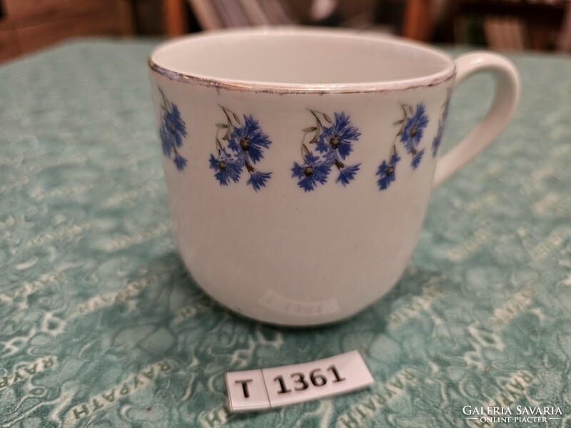 T1361 l flower pattern mug