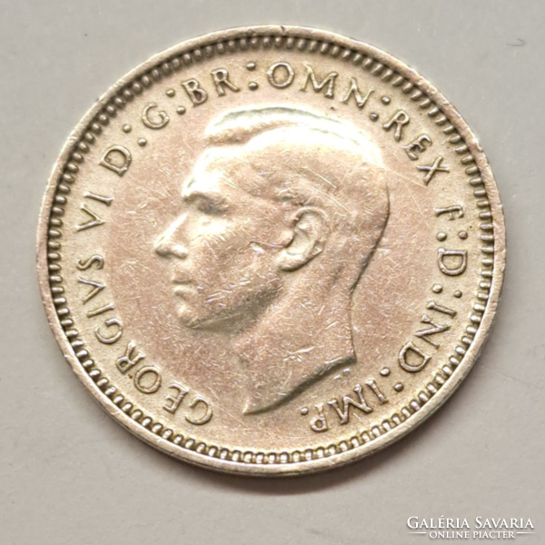 Australia vi. George .500 Silver 3 pence 1943. (H/40)