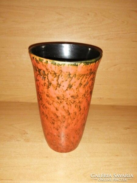 Retro Tófej kerámia váza - 19 cm (1/d)