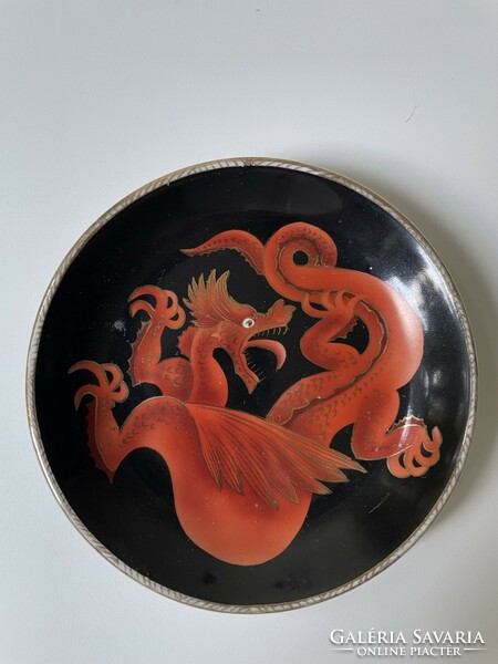 Dragon bowl with Capricorn Eve painting
