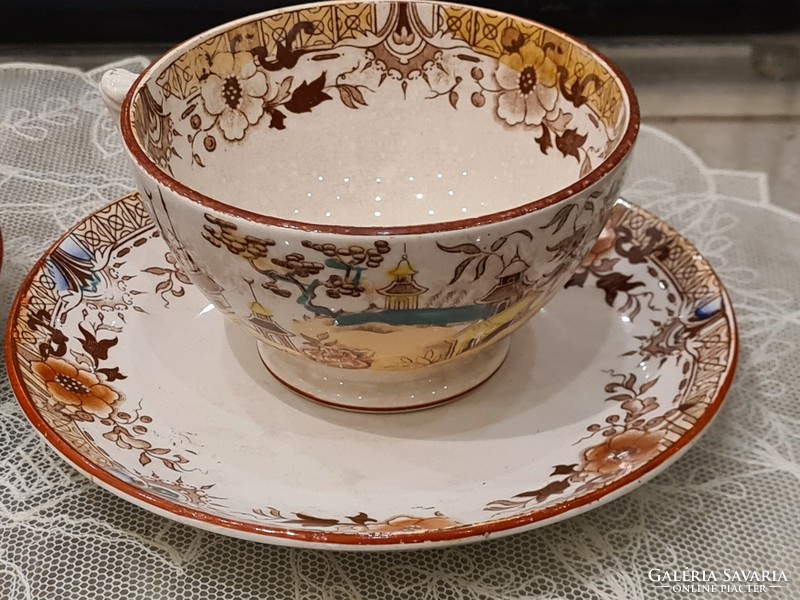 Opaque de sarreguemines antique tea cup