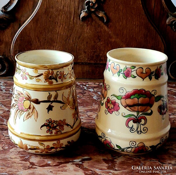 Pair of Zsolnay decorative jars