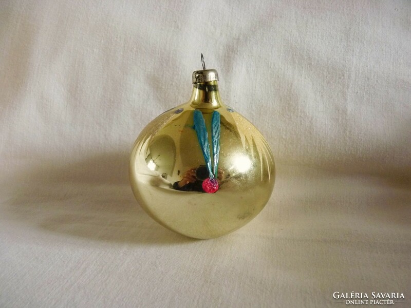Old glass Christmas tree decoration - 1 sphere!