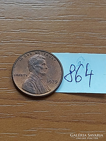 USA 1 CENT 1979   Abraham Lincoln, Réz-Cink  864