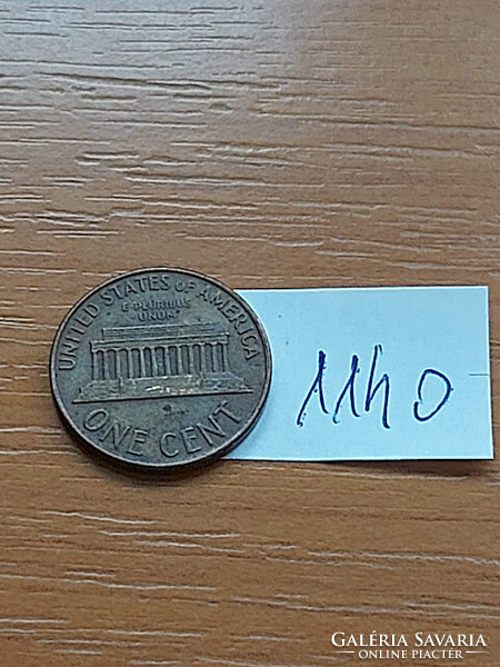 USA 1 CENT 1968  D,  Abraham Lincoln, Réz-Cink  1140