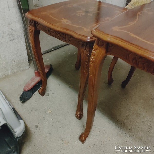 Inlaid antique small tables