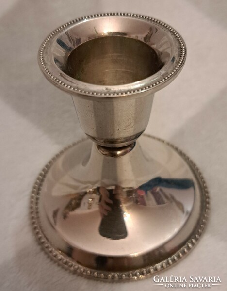 Silver-plated candle holder (m4488)