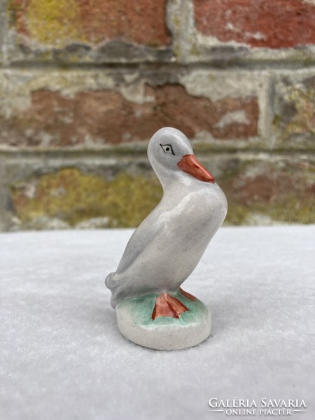 Aquincumi mini porcelain duck - goose figure