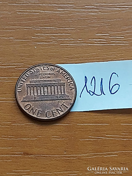 USA 1 CENT 1980  D,  Abraham Lincoln, Réz-Cink  1216