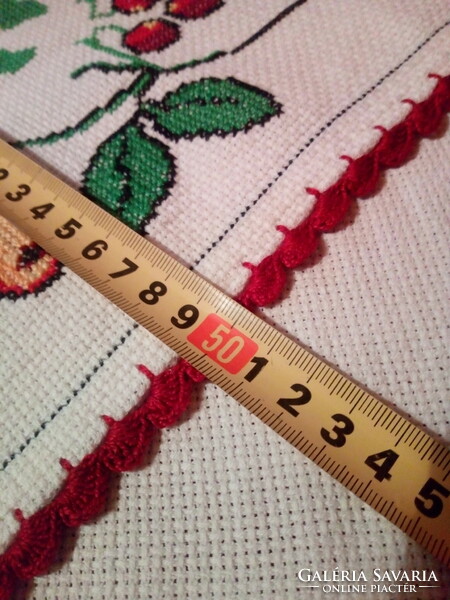 Antique cross stitch needlework.