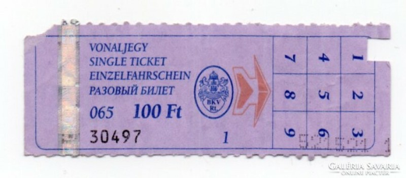 Bkv ticket, pass