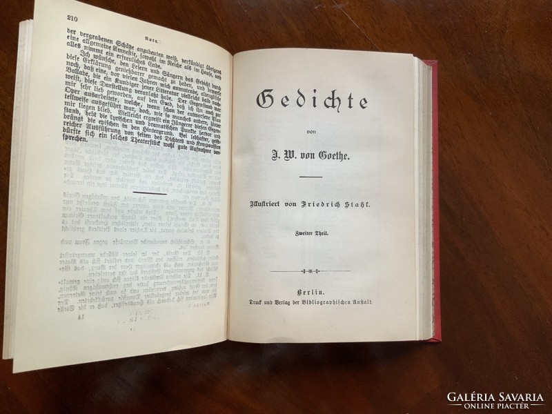 Goethe's volume of poems in German