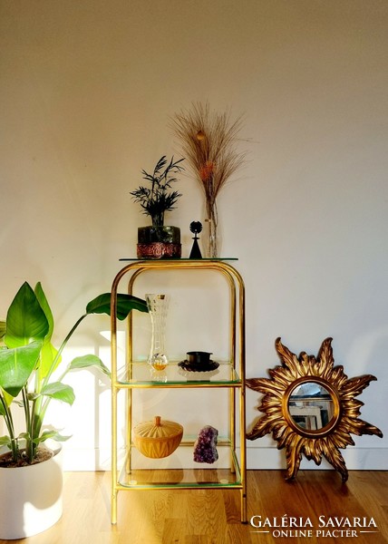 Vintage copper-glass shelf
